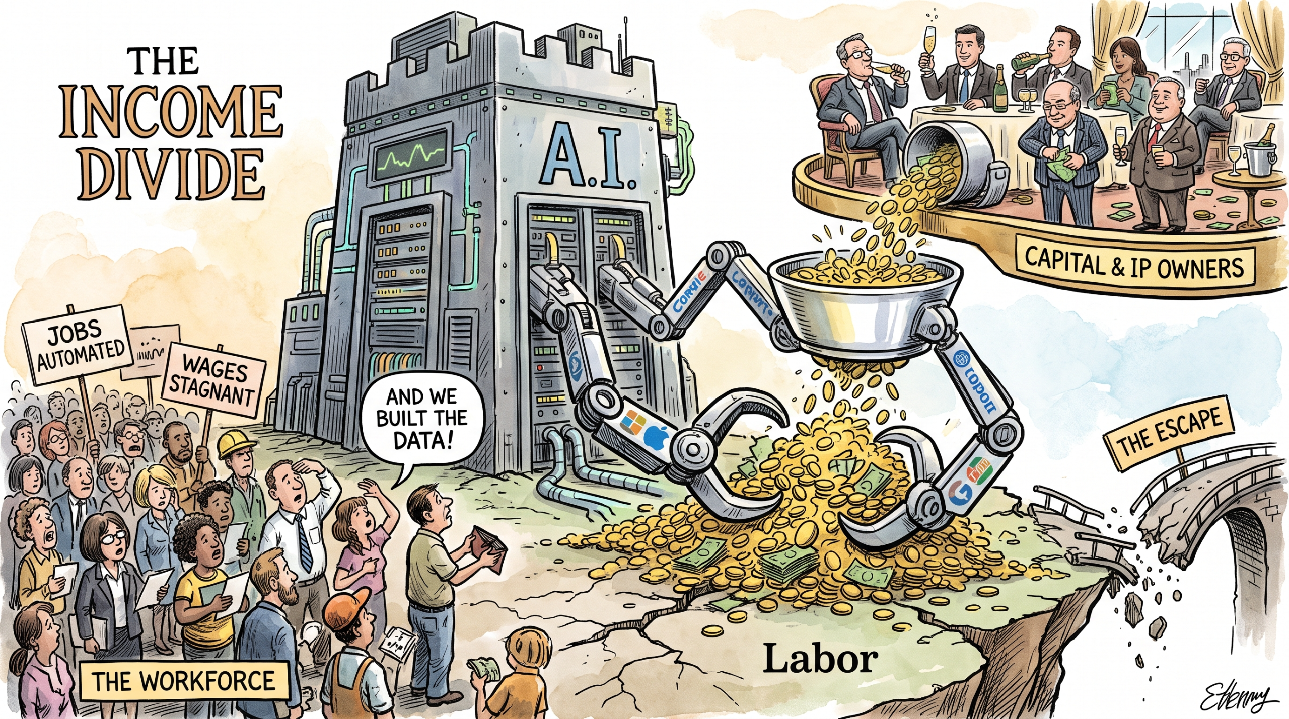 Divided by Code: How AI Deepens Wealth Inequality